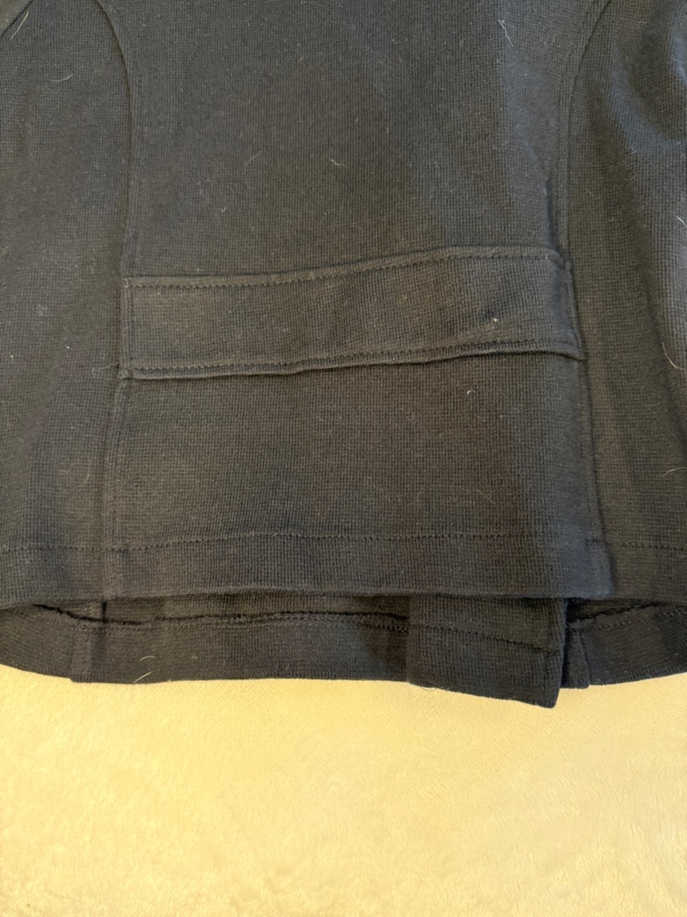 Caché Black Cotton Knit Studded Moto Jacket Women's XS Asymmetric Zip Y2K⁠ - Picture 7 of 9